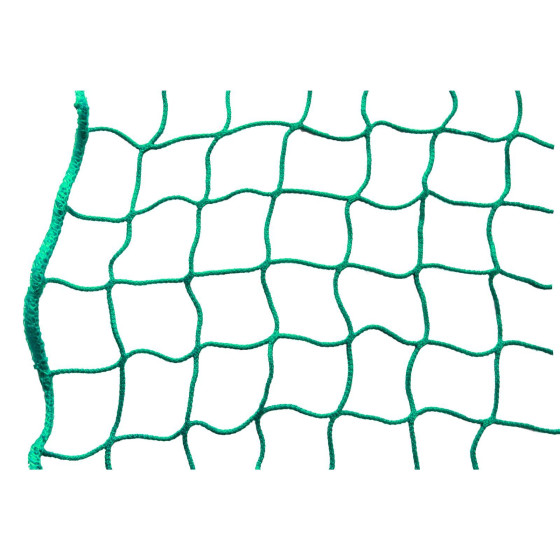 Seitenschutznetz 2,00 x 5,00 m in blau oder grün Maschenweite von 100 mm  Polypropylen Gewebe Materialstärke 5 mm