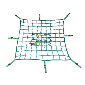Seitenschutznetz mit Gurtschnellverschluß in der Abmessung 2,00 x 5,00 m aus HDPE in verschiedenen Farben
