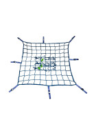 Seitenschutznetz in der Abmessung 2,00 x 5,00 m Materialstärke 5 mm aus HDPE in blau