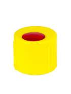 Abdeckkappe mit Reflektor um Gerüstrohre Sichtbar zu Makieren in gelb und mit rotem Reflektor