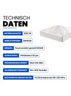 Pfostenkappe Pyramide Stahl feuerverzinkt 71 x 71 mm Technische Daten