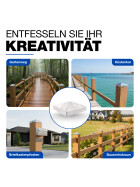 Pfostenkappe Pyramide Stahl feuerverzinkt 71 x 71 mm Anwendungsbereiche