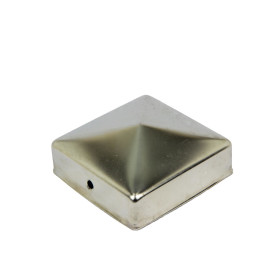 Post Cap pyramid stainless steel 71 x 71 mm