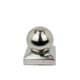 Post Cap ball stainless steel 91 x 91 mm