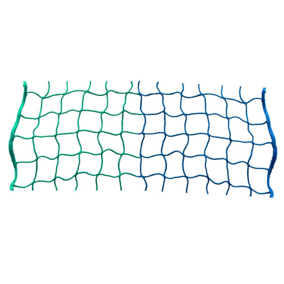 Seitenschutznetz 2,00 x 10,00 m in blau oder grün Maschenweite von 100 mm  Polypropylen Gewebe Materialstärke 5 mm
