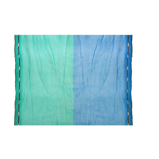 Staubschutznetz 2,57 x 10 m erhätlich in grün, blau oder weiß eingewebtes schwarzes Polyestergarn mit Knopflöchern