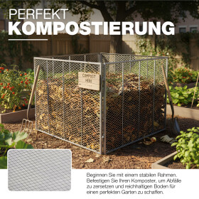 Komposter 100 x 100 x 80 cm Kompostierung