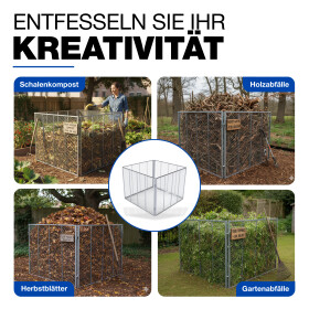 Komposter 100 x 100 x 80 cm Anwendung