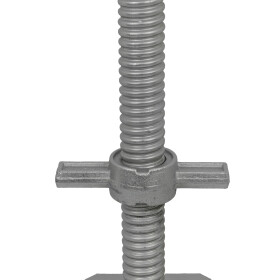 Gerüstspindel galvanisch verzinkt Ø 38 mm Gesamtlänge 600 mm Detail Stoppung