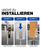 U-Pfostenträger mit Steindolle 101 x 70 x 110 x 5 mm
