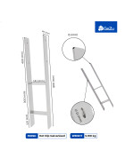 H-Anchor hot dip 141 x 800 x 6 mm with screwset