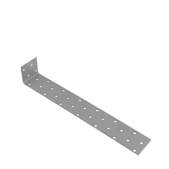 Flachstahl-Betonanker Stahl Sendzimirverzinkt in der Gesamtabmessung 260 x 40 x 40 x 2 mm