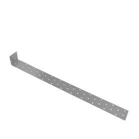 Flachstahl-Betonanker Stahl Sendzimirverzinkt in der Gesamtabmessung 460 x 40 x 40 x 2 mm