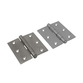 Scharnier vierkant 75 x 75 x 2 mm in Edelstahl oder Stahl galvanisch verzinkt