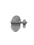 Grendelriegel mit Feder Stahl galvanisch verzinkt 35 x 70 x 1 mm offen