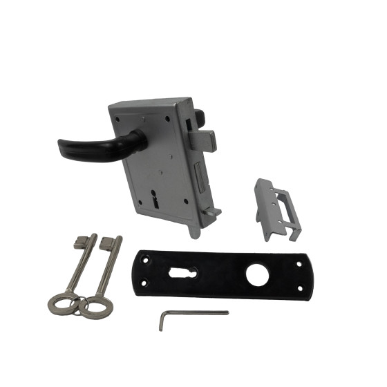 Box lock with door handle