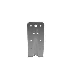 Winkelverbinder mit Sicke Feuerverzinkt 125 x 125 x 55 x 2,5 mm Rückseite
