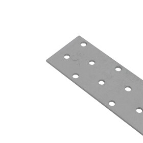 Perforated plate, galvanised steel, 40 x 160 x 2 mm