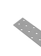 Perforated plate, galvanised steel, 40 x 160 x 2 mm