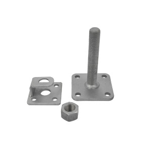 Post support height adjustable M24 x 150 mm, individual parts