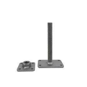 Post support Alfred height adjustable, zinc lamella...