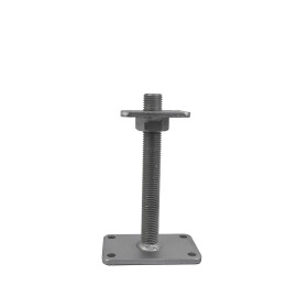 Post support Alfred height-adjustable, zinc lamella coated, M30 x 250 mm, individual parts
