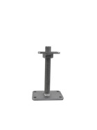 Post support Alfred height-adjustable, zinc lamella coated, M30 x 250 mm, individual parts