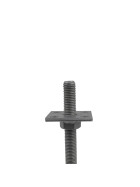 Pfostenträger Alfred höhenverstellbar feuerverzinkt Bodenplatte 100 x 100 mm Trägerplatte 70 x 70 mm Verstellbereich 30 - 180 mm