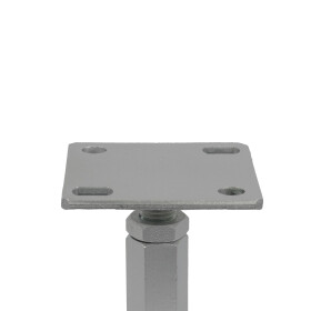 Post support Harry height adjustable galvanised Floor plate 100 x 160 mm Adjustment range 140 - 200 mm