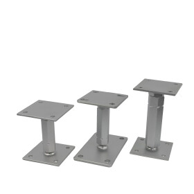 Post support Harry height adjustable galvanised Various sizes