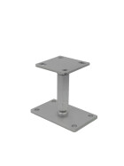 Post support Harry height adjustable galvanised Floor plate 100 x 160 mm Adjustment range 140 - 200 mm
