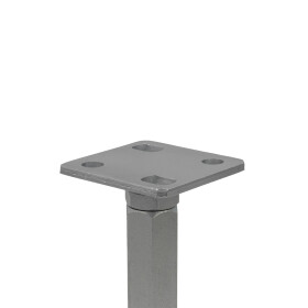 Post support Konrad height adjustable galvanised steel adjustment range 180 - 230 mm