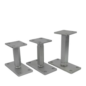 Post support Konrad height adjustable galvanised steel various sizes