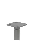 Post support Konrad height adjustable galvanised steel adjustment range 180 - 230 mm