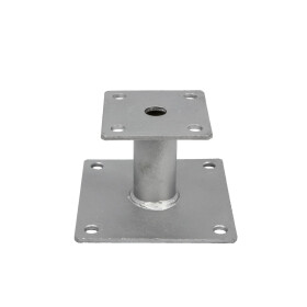 U-Support on plate with 2 hot-dip galvanised plates...
