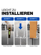 Post support adjustable 0-160 mm with 400 mm dowel Detail fork