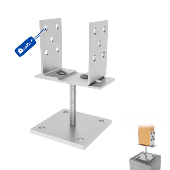 Pfostenträger zum aufdübeln 0-160 mm verstellbar