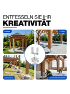 Pfostenträger Klaus zum aufdübeln 0 - 160 mm Anwendung