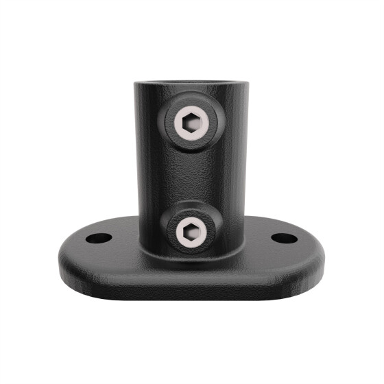 Rohrverbinder T-Stück lang Ø 42 mm, schwarz pulverbeschichtet