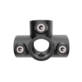 Rohrverbinder T-Stück Ø 42 mm, schwarz...