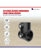 Rohrverbinder T-Stück kurz Ø 42 mm, schwarz pulverbeschichtet Eigenschaften