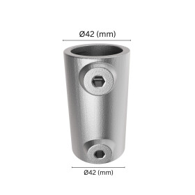 Rohrverbinder Verlängerungsstück Ø 42 mm, feuerverzinkt Maße