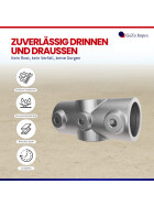 Rohrverbinder Kreuzstück Ø 42 mm, feuerverzinkt Eigenschaften