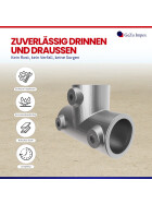 Rohrverbinder T-Stück lang Ø 42 mm, feuerverzinkt Eigenschaften