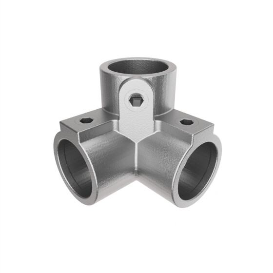 Rohrverbinder 90° Dreiweg-Eckstück Ø 42 mm, feuerverzinkt