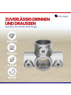 Rohrverbinder T-Stück Ø 42 mm, feuerverzinkt Eigenschaften