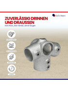 Rohrverbinder 27 1/2 ° Traufentopstück Ø 42 mm, feuerverzinkt Eigenschaften