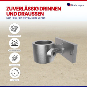 Rohrverbinder Handlaufhalterung Ø 42 mm, feuerverzinkt Eigenschaften