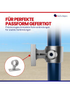 Rohrverbinder Handlaufhalterung Ø 42 mm, feuerverzinkt Detail Schrauben