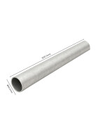 Stahlrohr Ø 42 mm, 500 mm, feuerverzinkt